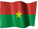 Анимированный флаг Буркина-Фасо
