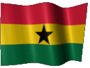 Анимированный флаг Ганы