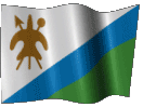Анимированный флаг Лесото