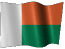 Анимированный флаг Мадагаскара