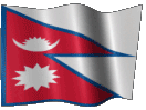 Анимированный флаг Непала