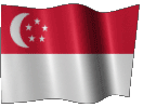 Анимированный флаг Сингапура