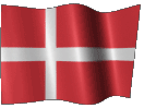 Анимированный флаг Дании