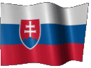 Анимированный флаг Словакии