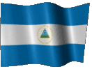 Анимированный флаг Никарагуа