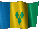 Анимированный флаг Сент-Винсент