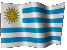 Анимированный флаг Уругвая
